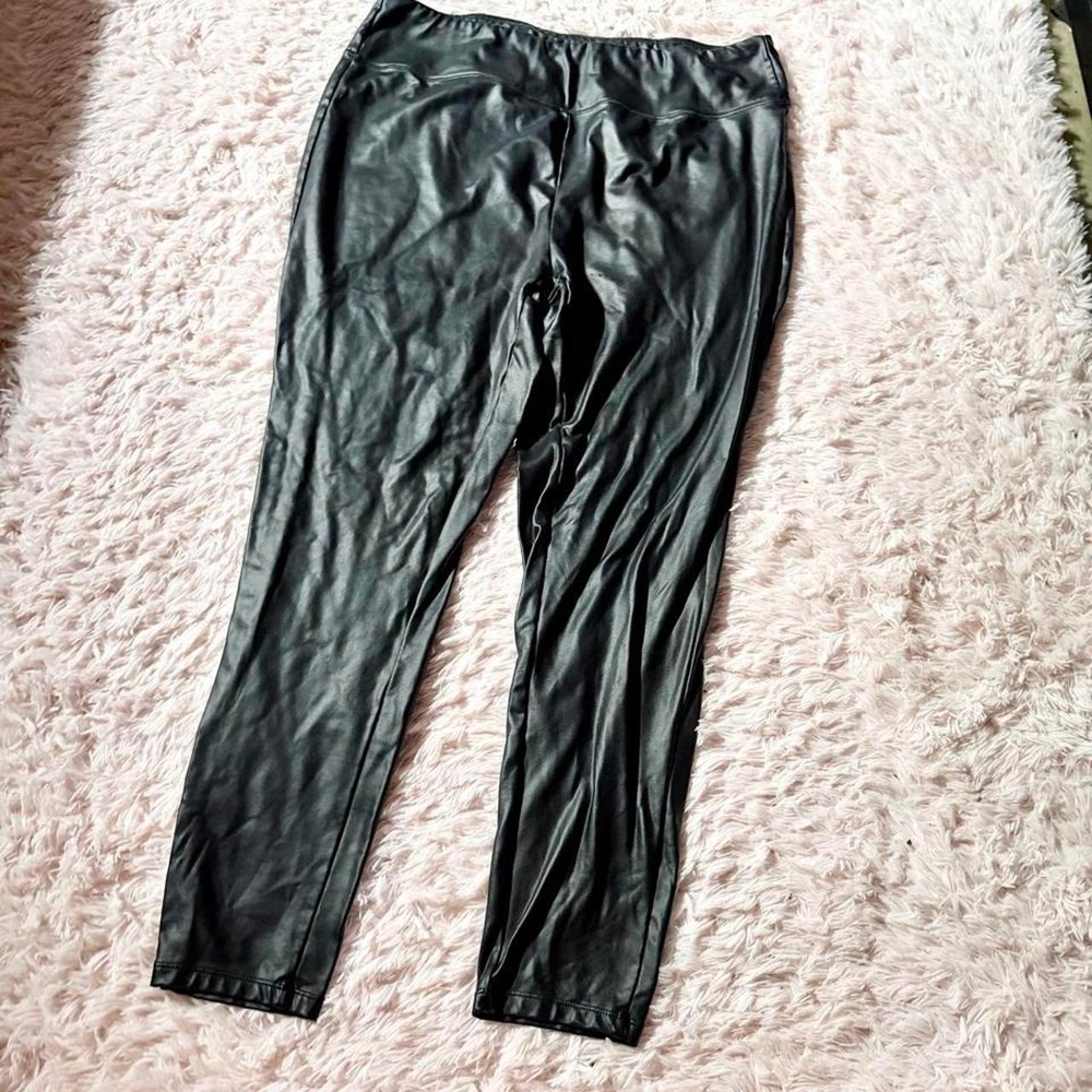Faux Leather Biker Streetwear Edgy Grunge Punk Gothic Leggings Womens 2X Concert
